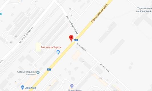 Билборд B в Херсоне, 3х6 м.  Бериславське шосе/р-н автосалону Рено правий схема