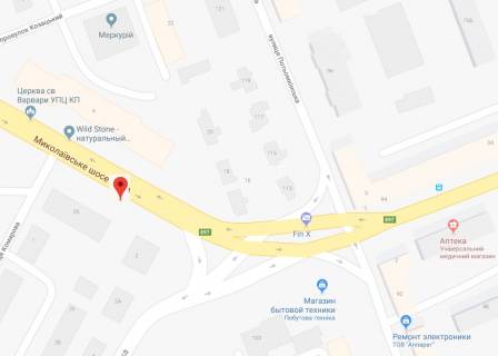 Билборд A в Херсоне, 3х4 м.  Миколаївське шосе /Ганнібала пл. схема