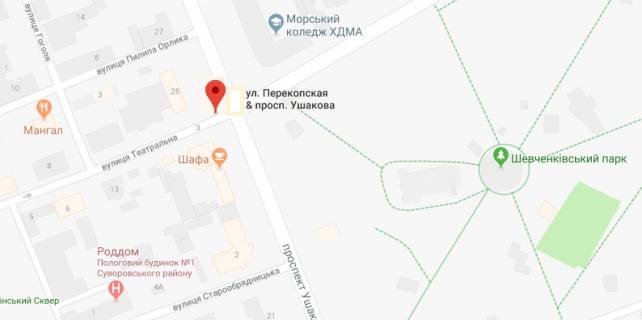Призма A в Херсоне Театральна вул./Ушакова пр. - 278706 схема