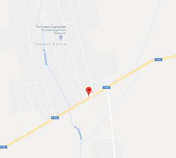 Билборд A в Херсоне, 3х6 м.  с.Томіна Балка/в'їзд схема