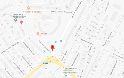 Билборд A в Херсоне І.Богуна вул./Димитрова вул. правий схема