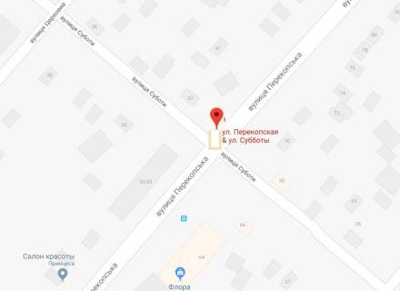 Билборд A в Херсоне Перекопська вул./Суботи вул. схема