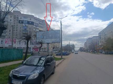 Билборд B в Бердичеве Житомирська 46 1 сторона Б фото 1