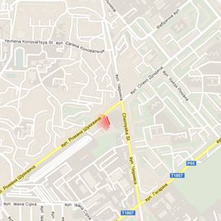 Білборд, Бігборд (Борд)  A у Рівному, 6х3м  м. Рівне, вул. Шухевича, навпроти будинку №2 схема