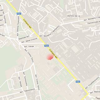 Билборд A в Ровно, 6х3м  м. Рівне, вул. Соборна, 227 схема