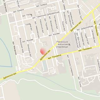 Билборд A в Ровно, 6х3м  м. Рівне, вул. Дубенська, 68 схема