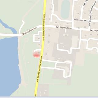 Билборд A в Ровно, 6х3м  м. Рівне, вул. Чорновола, навпроти будинку № 79 схема