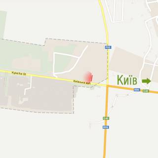 Билборд B в Ровно, 6х3м  м. Рівне, вул. Київська, 110 схема