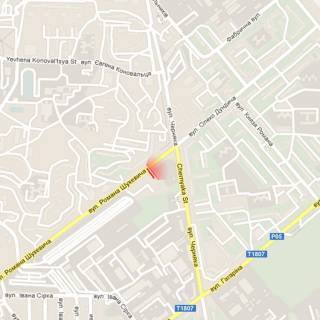 Билборд B в Ровно, 6х3м  м. Рівне, вул. Шухевича, навпроти будинку №2 схема