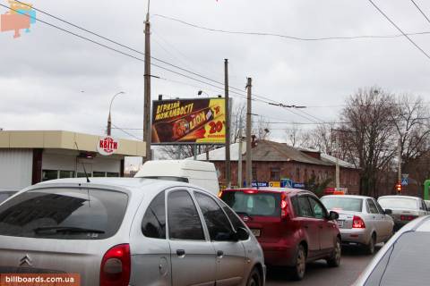 Билборд B в Запорожье Балакирева ул. - Деревянко ул., в центр фото 1