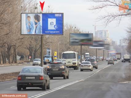 Білборд, Бігборд (Борд)  A у Запоріжжі Льва Ландау пр-т, 27, в центр Фото 1