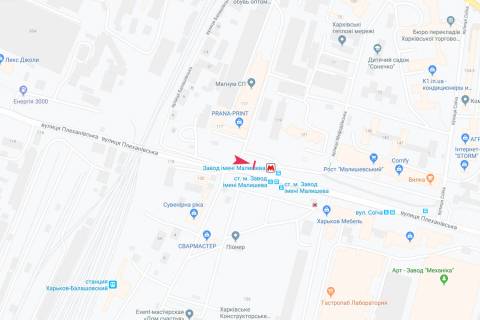 Билборд B в Харькове, 3х6  Георгія Тарасенка (Плеханівська) вул., 119, з центру схема