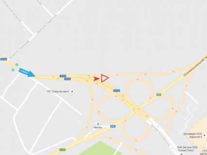 Билборд B в Харькове, 3х6  Клочківська вул. - Лозовеньківський пр-т, в центр (2) схема