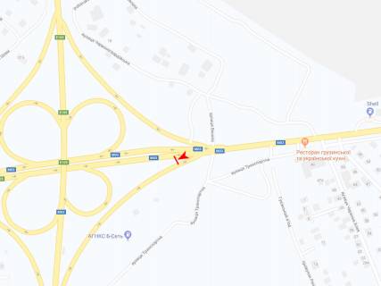 Билборд B в Песочине, 3х6  Полтавський шлях вул. - Пісочинська вул.,з центру схема