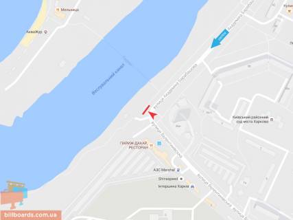 Призма A в Запорожье Барабашова ул. - Валентиновская ул. - 54172 схема