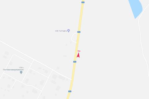 Билборд A в Опошне, 3х6  в'їзд у місто з боку п.Диканька (АЗС ТАТ Нафта) схема