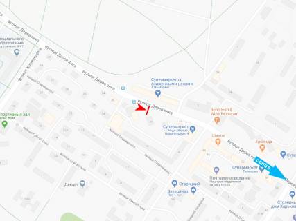 Билборд A в Харькове, 3х6  Дерев'янка вул., 38, в центр схема