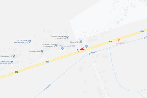 Билборд A в Чинадиево, 3х6  вул Волошина схема