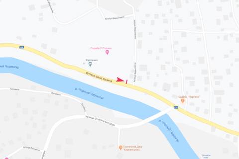 Білборд, Бігборд (Борд)  B у Верховині, 3х6  вул Франка схема