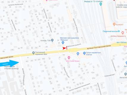 Призма B в Харькове, 3х6  Полтавський шлях вул., 86, в центр - 471828 схема