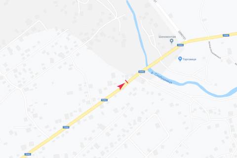 Билборд B в Ланчине, 3х6  вьезд в город схема