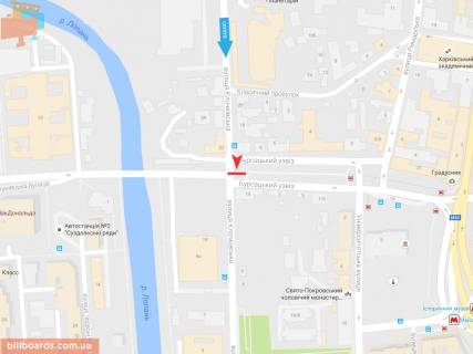 Скроллер B в Запорожье Клочковская ул. -  Бурсацкий спуск, в центр - 165701 схема