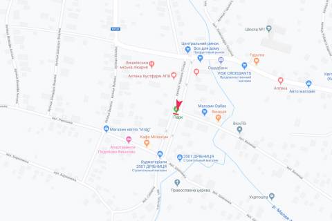 Білборд, Бігборд (Борд)  A у Вишкові вул Червона Площа схема