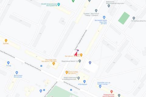 Ситилайт A в Харькове, 1,24х1,84  Гвардійців-Широнінців вул., 38 схема