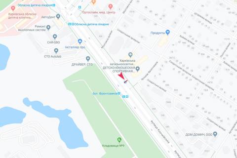 Сiтiлайт B у Дніпро (Дніпропетровськ) Клочковская ул. - бул. Фронтовиков, 1   (остановка бул.Фронтовиков) схема