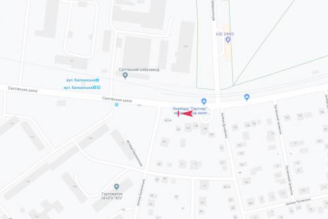 Білборд, Бігборд (Борд)  B у Харкові, 3х6  Салтівське шосе, 142, в центр схема