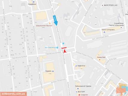 Скролер, Скрол A у Запоріжжі Клочковская ул -  Космическая ул., 4/11, из центра - 165781 схема