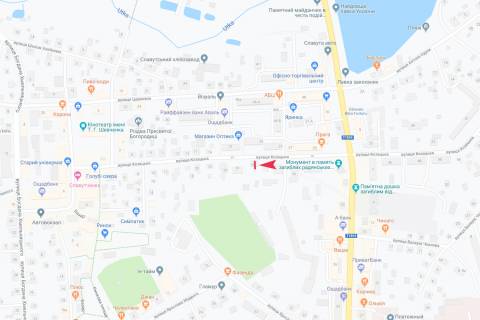 Білборд, Бігборд (Борд)  A у Славуті, 3х6  вул Миру схема