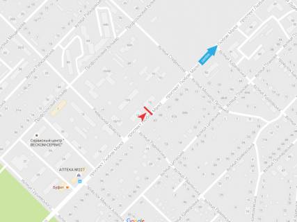 Билборд B в Харькове, 3х6  Любові Малої пр-т,14, в центр схема