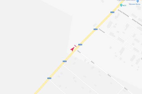 Билборд B в Кегичевке, 3х6  в'їзд у місто з боку п.Андріївка схема