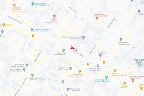 Ситилайт B в Харькове, 1,24х1,84  Ярослава Мудрого (Петровського) вул., 25 схема