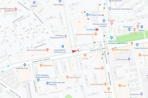 Призматрон, Призма B у Харкові, 3х6  23 Серпня вул., 33-а - Низова вул., в центр - 471222 схема