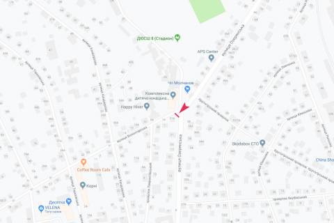 Билборд B в Харькове, 3х6  Озерянська вул., 21-А - Волонтерська вул., з центру схема