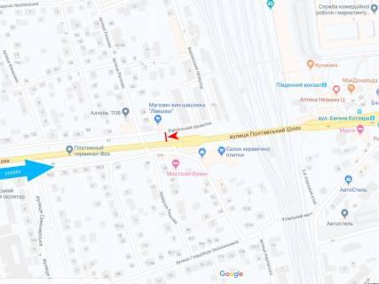 Призма A в Харькове, 3х6  Полтавський шлях вул., 86, з центру - 471827 схема