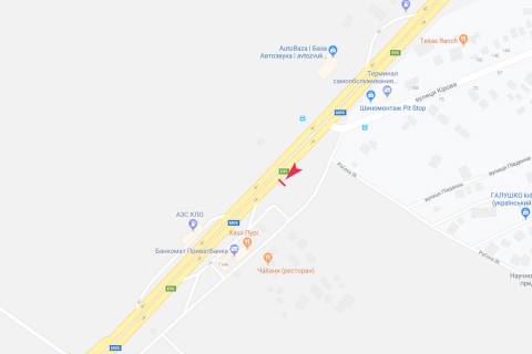 Білборд, Бігборд (Борд)  B у Чабани, 3х6  В'їзд в ст Києва схема