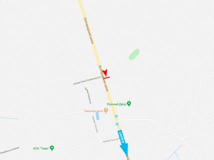 Білборд, Бігборд (Борд)  B у Харкові, 3х6  Харківське (Білгородське) шосе - Нова Помірчанська вул., в центр схема