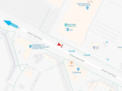 Призма B в Харькове, 3х6  Нескорених (Героїв Праці) вул., 9, з центру (VIP) (Дафі) - 471423 схема