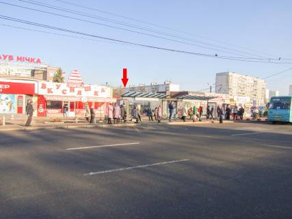 Ситилайт B в Харькове, 1,24х1,84  Ювілейний пр-т, 55-А (1) (зупинка проспект Тракторобудівників), з центру фото 1