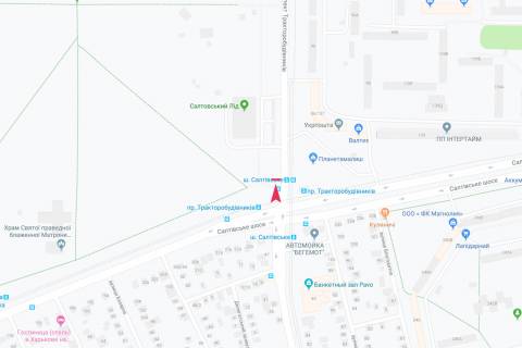 Билборд B в Харькове, 3х6  Тракторобудівників пр-т, 55-б, з центру схема