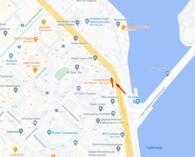 Брандмауэр A в Киеве Набережно-Хрещатицька вул., 31А схема