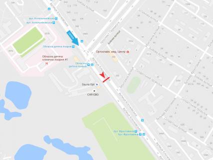 Білборд, Бігборд (Борд)  A у Харкові, 3х6  Клочківська вул., 350, в центр схема