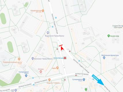 Билборд B в Днепр (Днепропетровск), 3х6  Людвіга Свободи пр-т (навпроти б. № 34), з центру схема