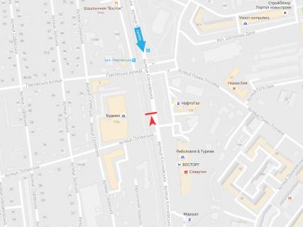 Билборд B в Харькове, 3х6  Клочківська вул., 119а, з центру   ( VIP ) схема