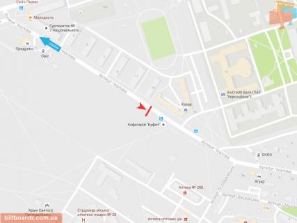 Призма A в Запорожье Чкалова ул., 15, из центра - 54591 схема