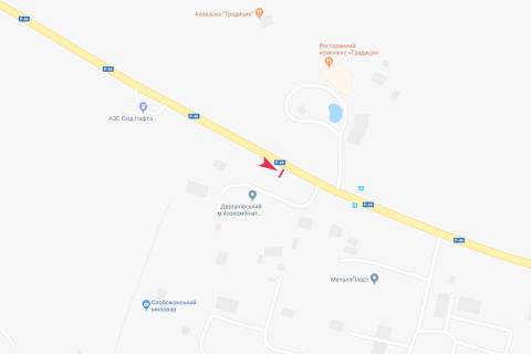 Билборд A в Солоницевке, 3х6  Ресторанний комплекс "Традиція", 200м навпроти схема