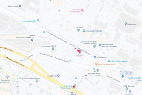 Билборд B в Харькове, 3х6  Тракторобудівників пр-т, 1/1, з центру схема